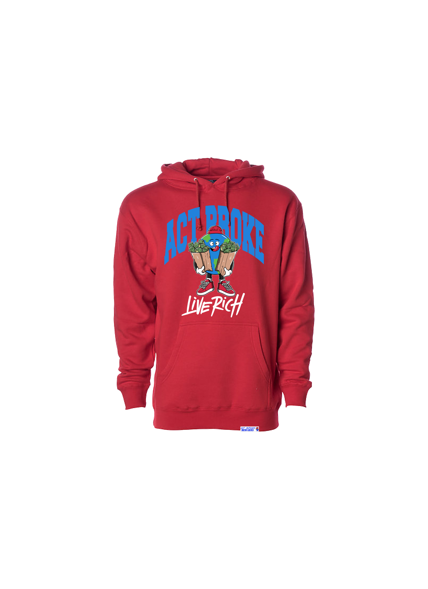 Red 2025 money hoodie